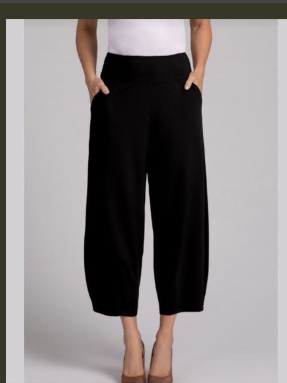 Cut Loose Lantern Pant Women’s M Black Baggy Barrel Leg lagenlook Oversized